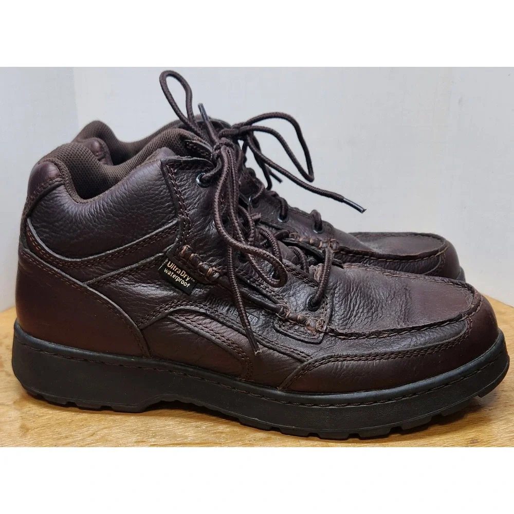 Irish Setter Countrysider 3835 Brown Leather Waterproof Moc Toe Boots 10.5 E2